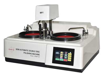 Double disc polishing machine with and without MPT RSMP-2S